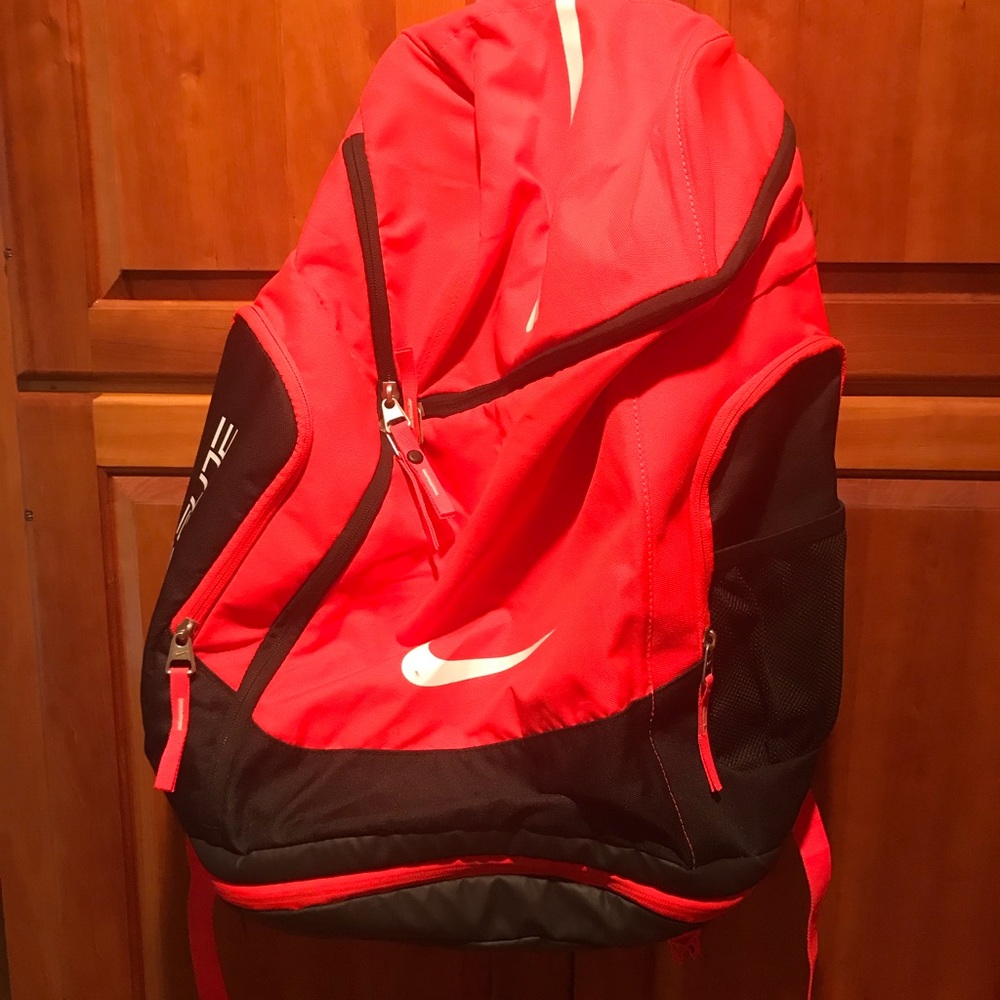 Coral pink nike elite backpack